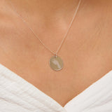 Baby Footprint Necklace Silver