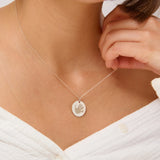 Baby Handprint Necklace Silver