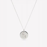 Childrens Drawing Necklace Silver