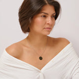 Custom Street Map Necklace Black 