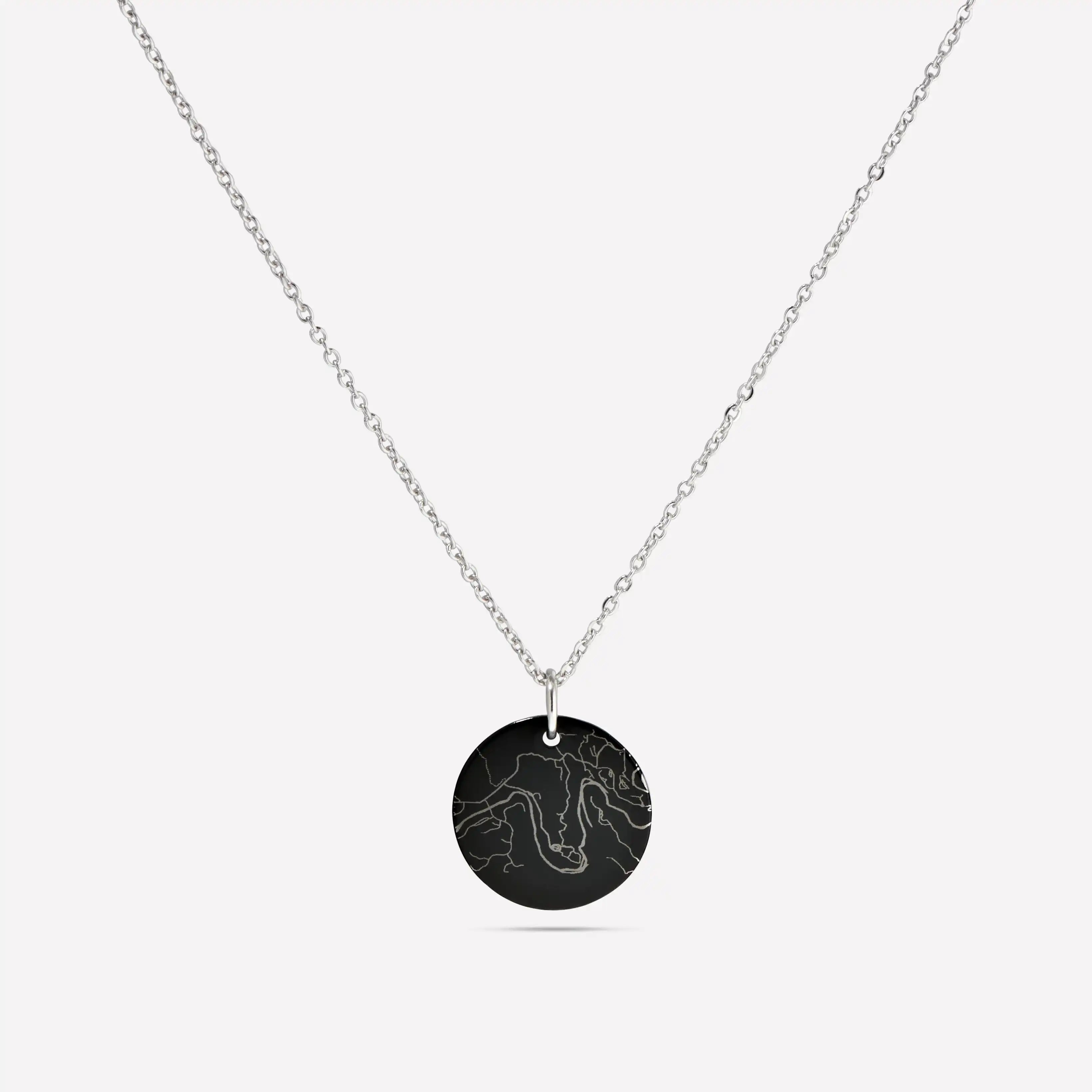 Engraved Map Keepsake Black