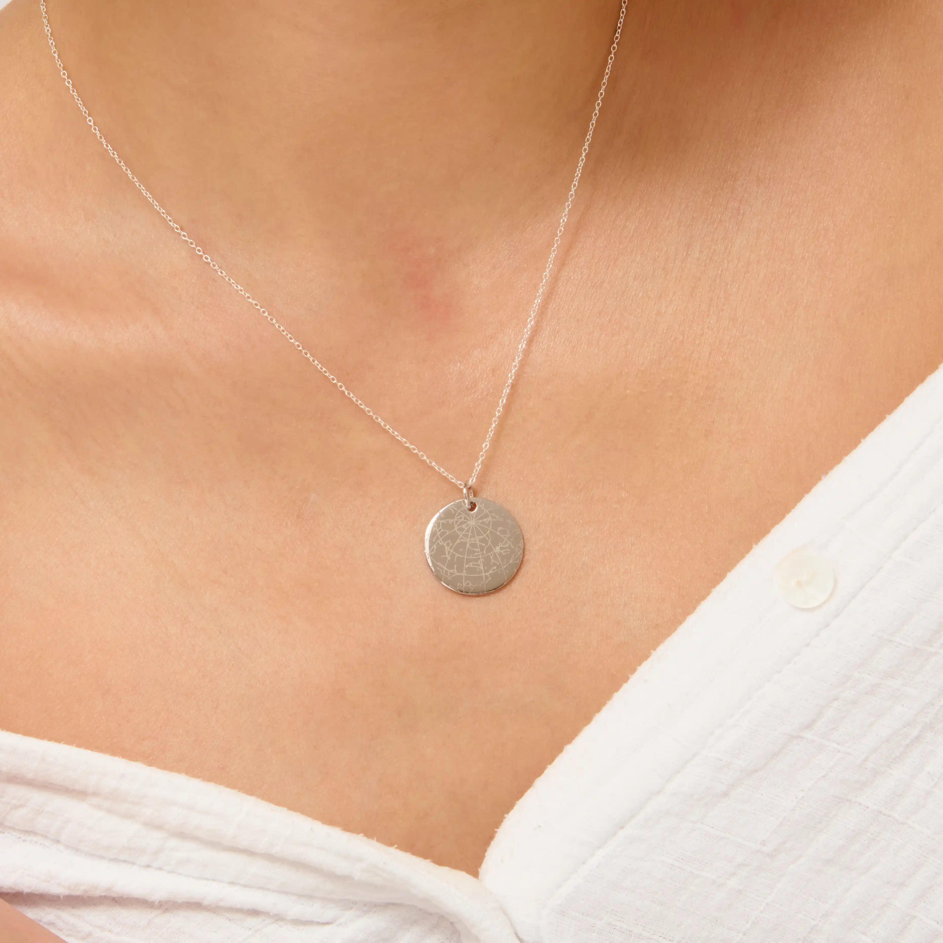 Night Sky Necklace Silver