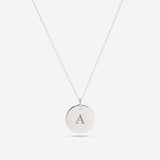 Personalised Initials Necklace Silver