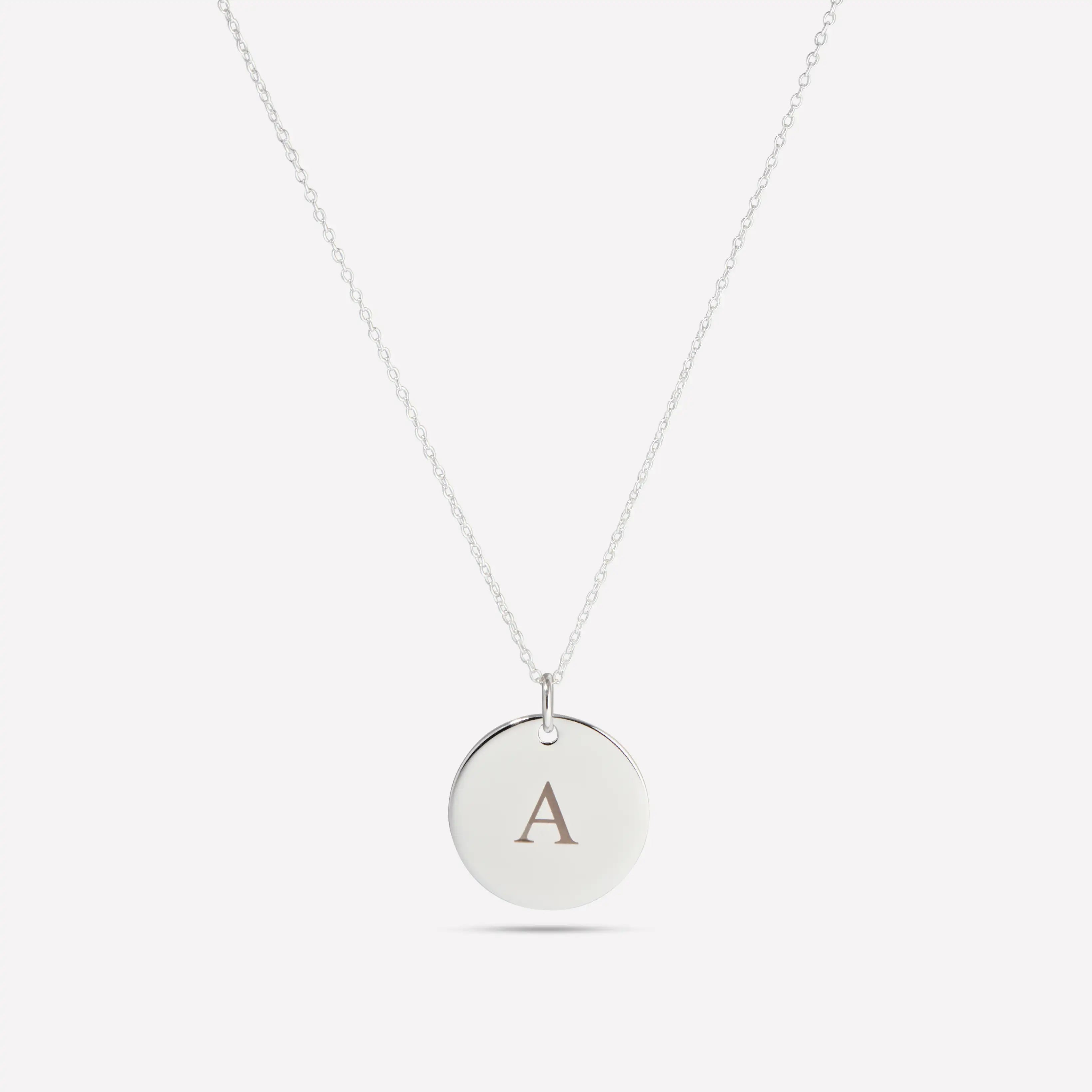 Personalised Initials Necklace Silver