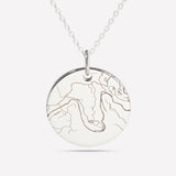 Personalised Map Keepsake Silver