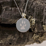 Personalised Paw Print Keepsake Silver 