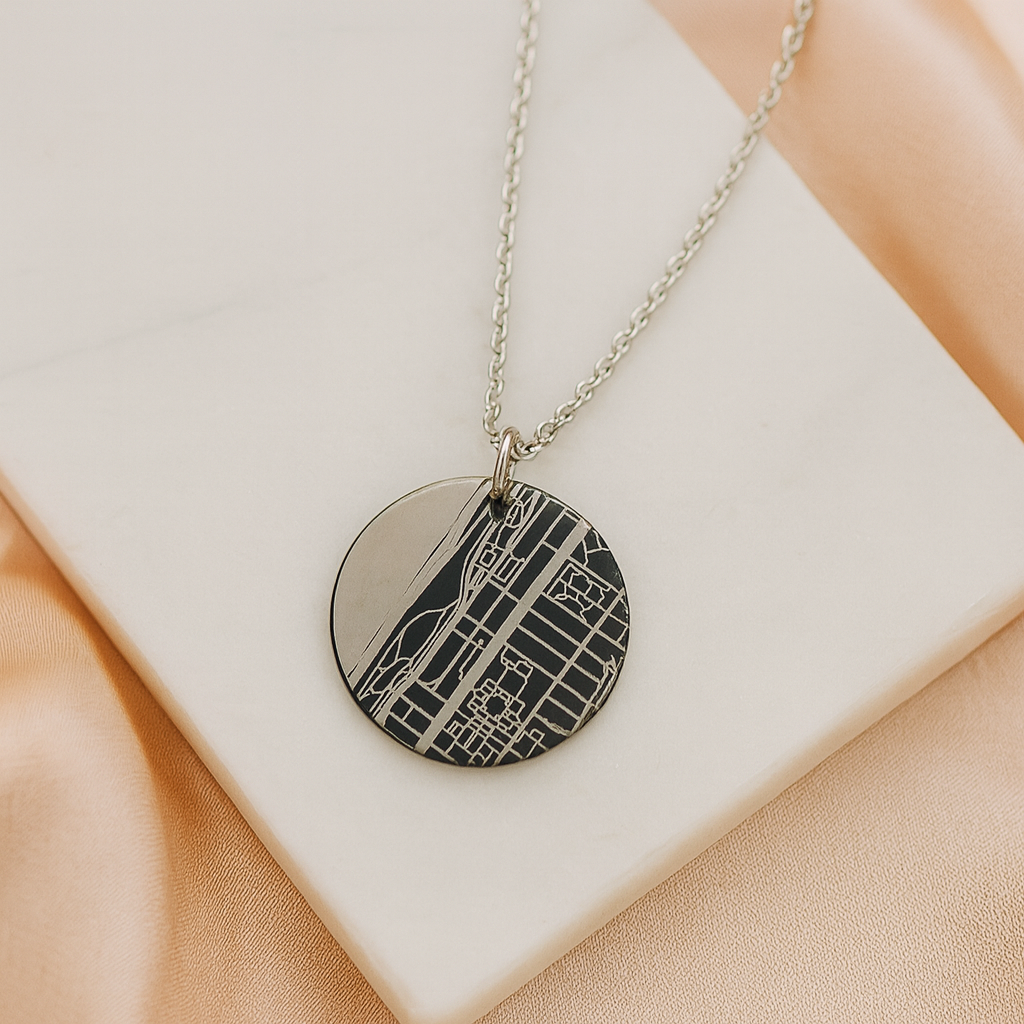 Personalised Street Map Keepsake Black