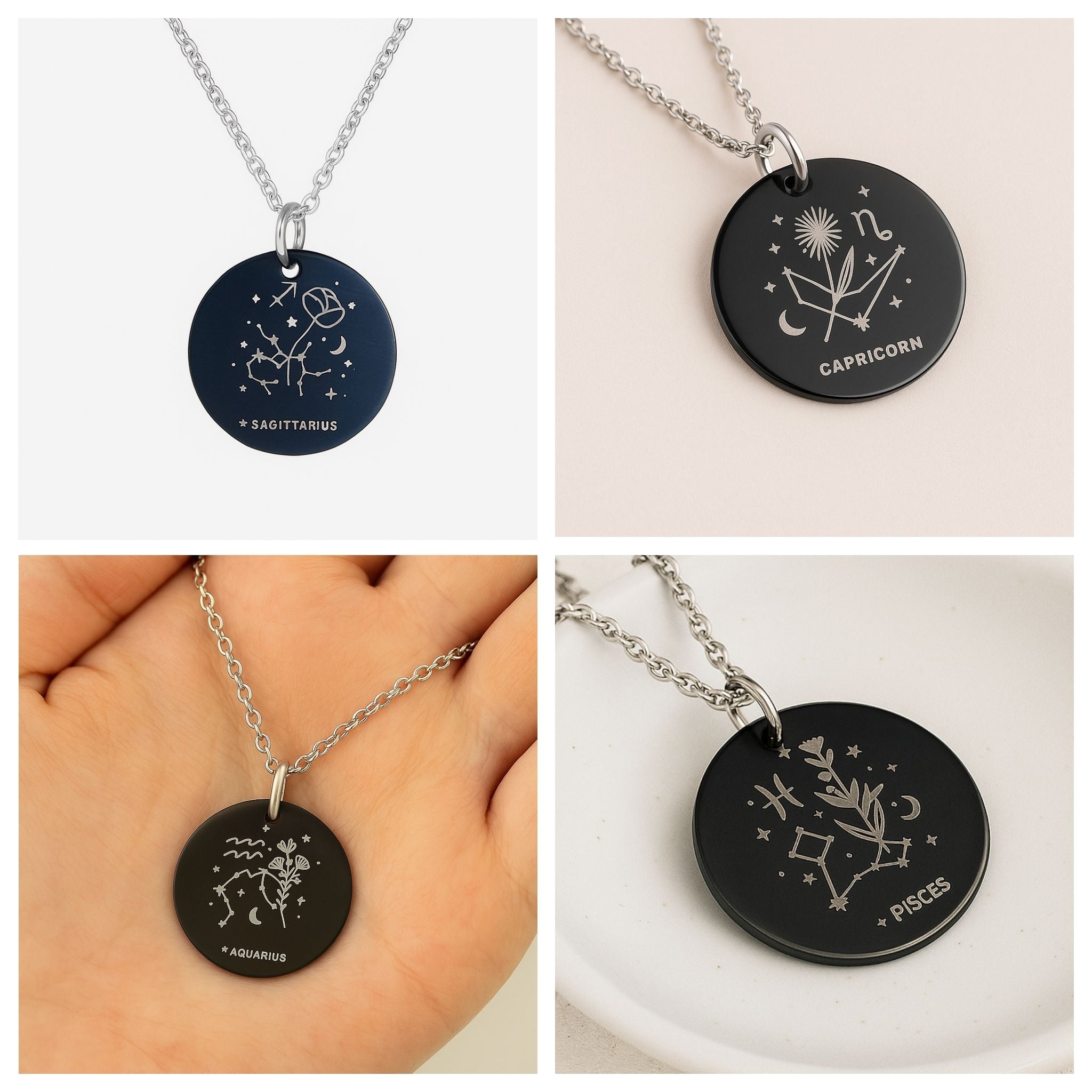 Zodiac Pendant Necklace