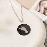 Personalised Footprint Necklace | Baby Footprint Keepsake Gift
